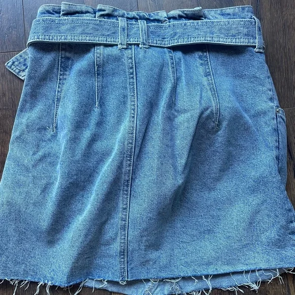 🩵Free People 🩵Belted Denim Mini Skirt 🩵 - Picture 6 of 6